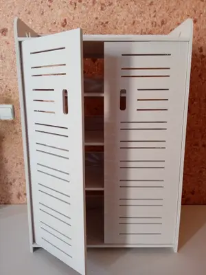 Tall Slatted Storage Cabinet CNC File