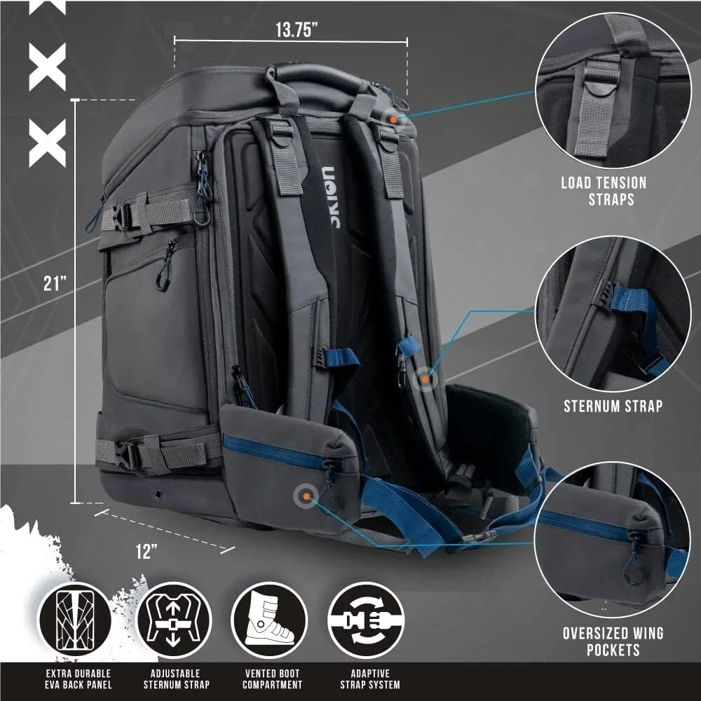 Sac à dos Sklon pour chaussures de ski , extensible 55-65 litres - étanche pour les voyages