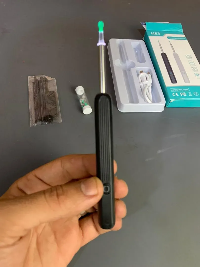 Kit de nettoyage des oreilles intelligents avec caméra et lumière