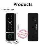Clavier / Panneau de control d'accès - empreinte digitale - RFID - WiFi Tuya Smart.