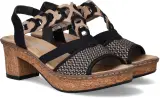 Sandales Femme Rieker Antistress 638C7-00 Noir – Talon 6,5 cm