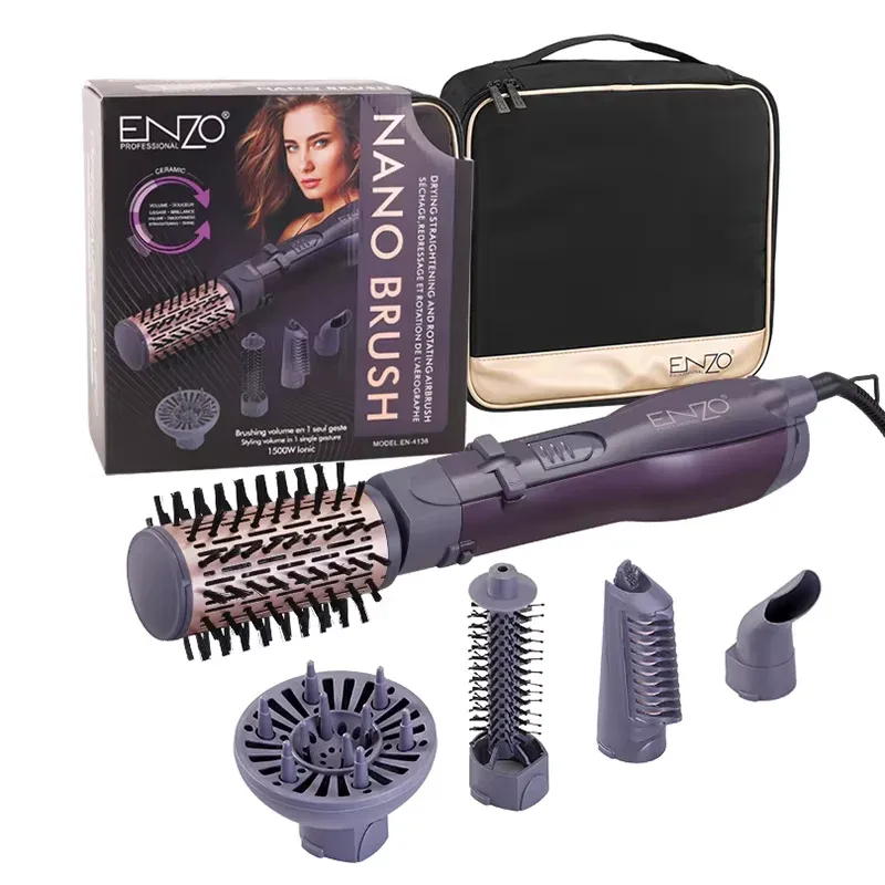 ENZO Brosse Soufflante 5-en-1 Multifonction Nano Brush EN-4136