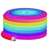 Bande LED Néon RGB motif réticulaire rond à 360 degrés flexible – شريط إضاءة ملونة