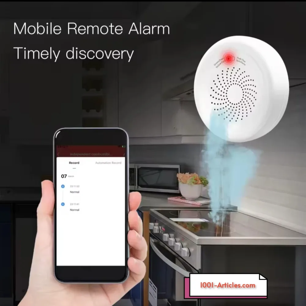Détecteur intelligent de fuite de gaz avec sirène MOES - Tuya Smart Zigbee