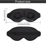 Masque de sommeil 3D ergonomique et profond amélioré avec sangle ajustable - قناع نوم مريح