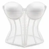 Bustier Corset Transparent à Baleines
