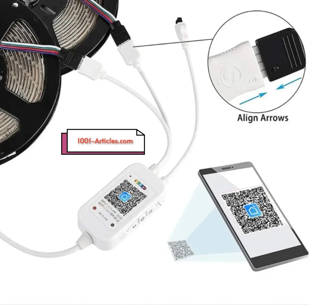 Contrôleur Ruban LED RGB 4 Broches Tuya Smart Wi-Fi