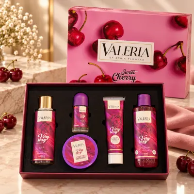 Coffret Cadeaux Valeria - Sweet Cherry - 5Pcs Pour Femme