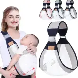 Écharpe à double usage pour nouveau-né 0-36M en tissu maillé