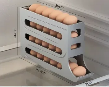 علبة و منظمة البيض بحجم عائلي 30 حبة 🥚🥚🥚