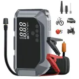 Booster Batterie et Compresseur d'Air Intelligent 12V avec Écran LCD CTC-936T - مقلع بطارية السيارة وجهاز الطوارئ المتكامل 2 في 1 مع مضخة هواء ذكية وشاشة رقمية