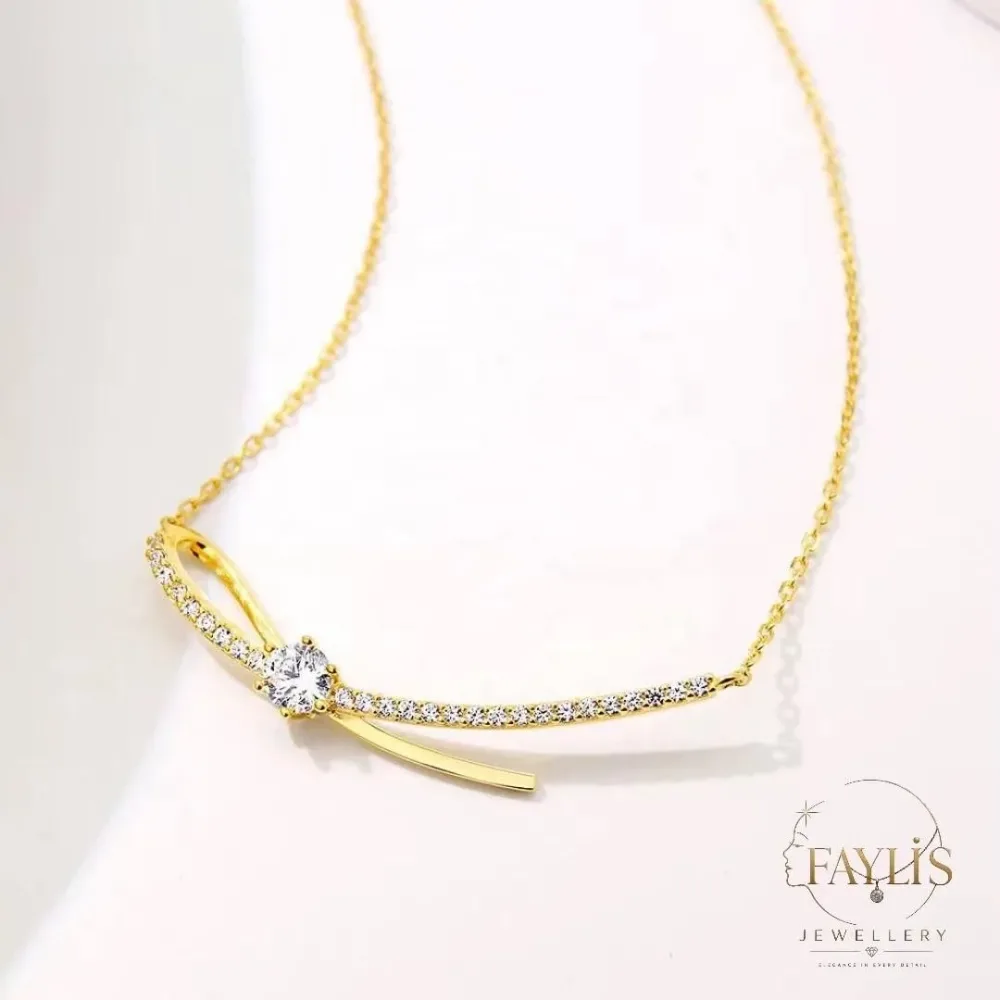 سلسة عقود الفراشة / BOW necklace 🦋