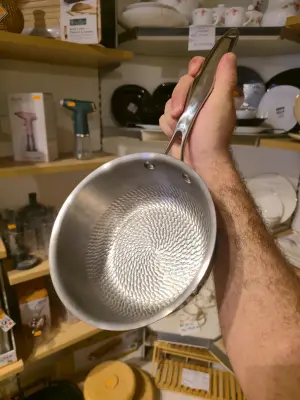 Poêle "Art Collection" – Inox 18/8 – Fond Martelé Effet Vague