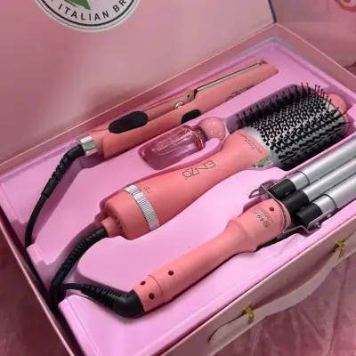 مجموعة ENZO & LAVERNE Complete Hair Gift Pack 4 في 1 – موديل EN-5611