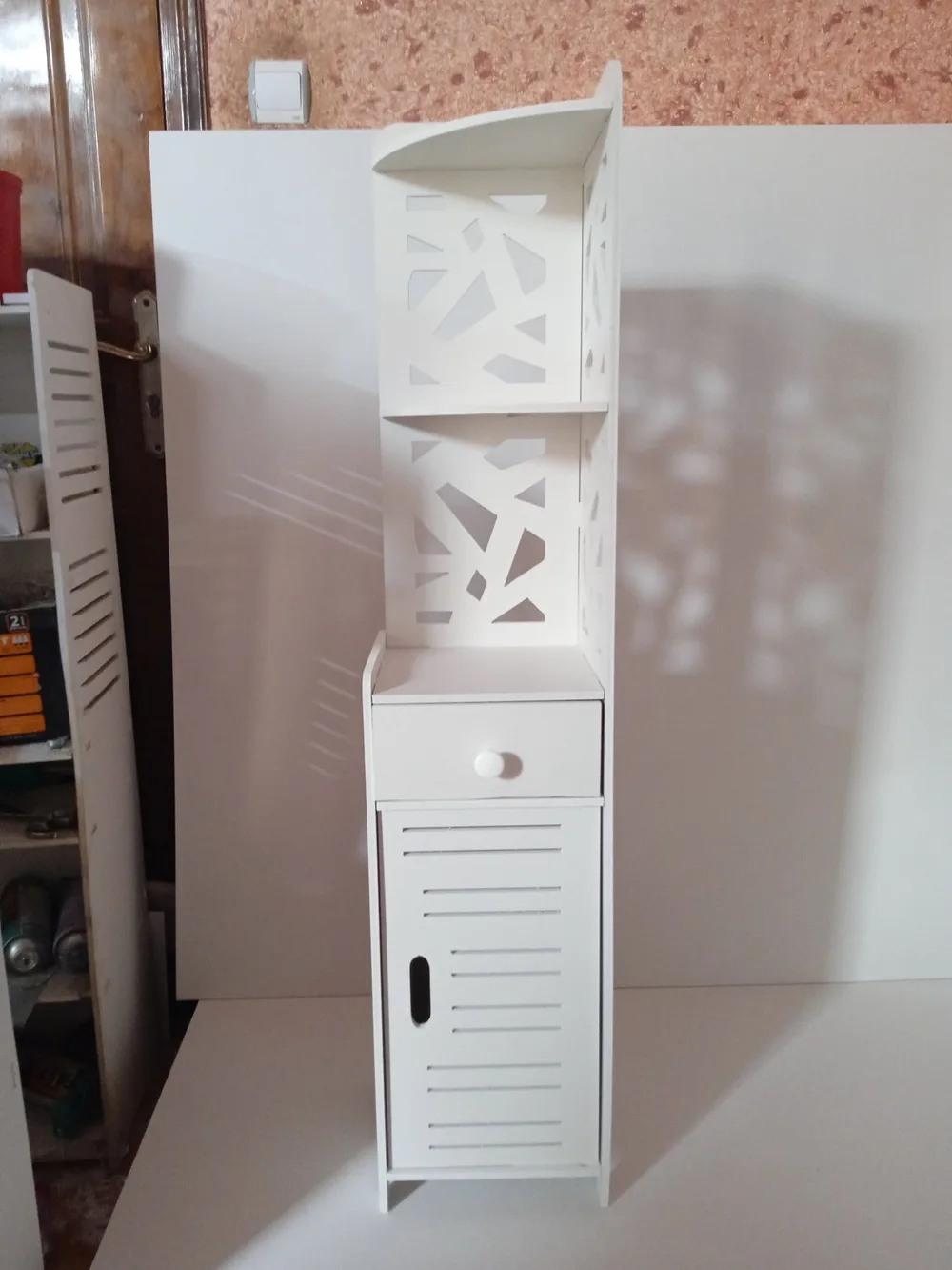 Tall Decorative Mirror Shelf Tower CNC File