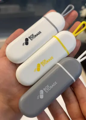 Pilulier de Poche Portable "Box Storage" — Porte-clés