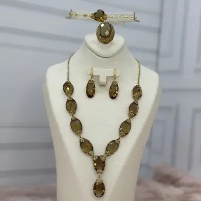 طقم فضة باحجار سلطانيات