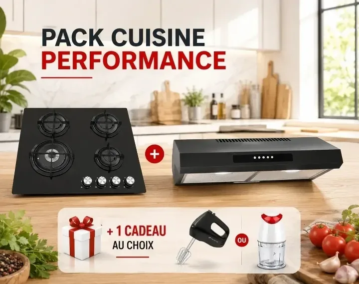 Pack table de cuisson hotte
