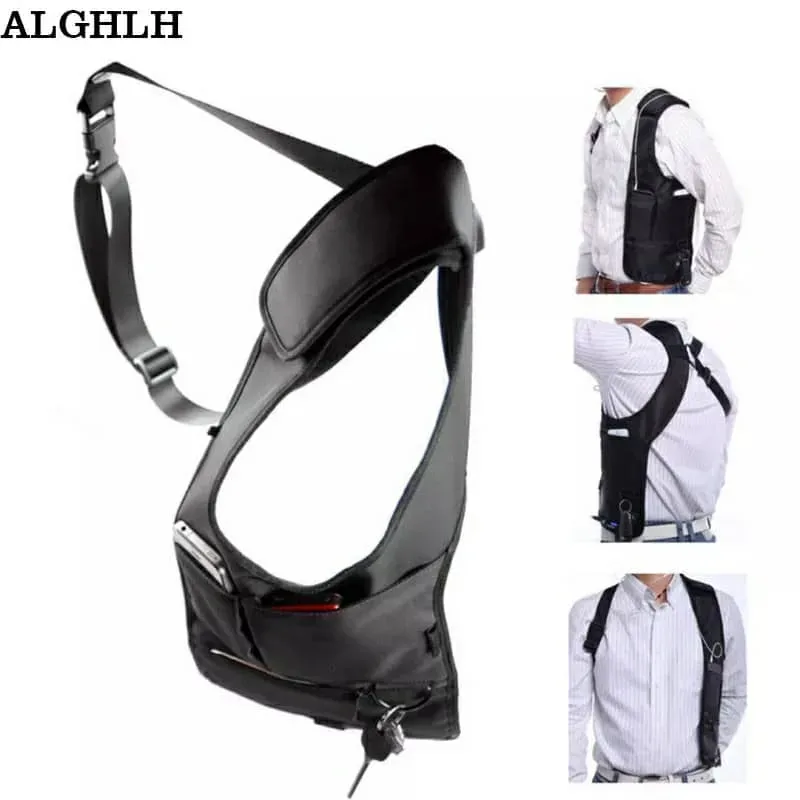 Sacoche sous-bras Anti-vol Multi-Poche Design Élégant Pour Voyage Quotidien