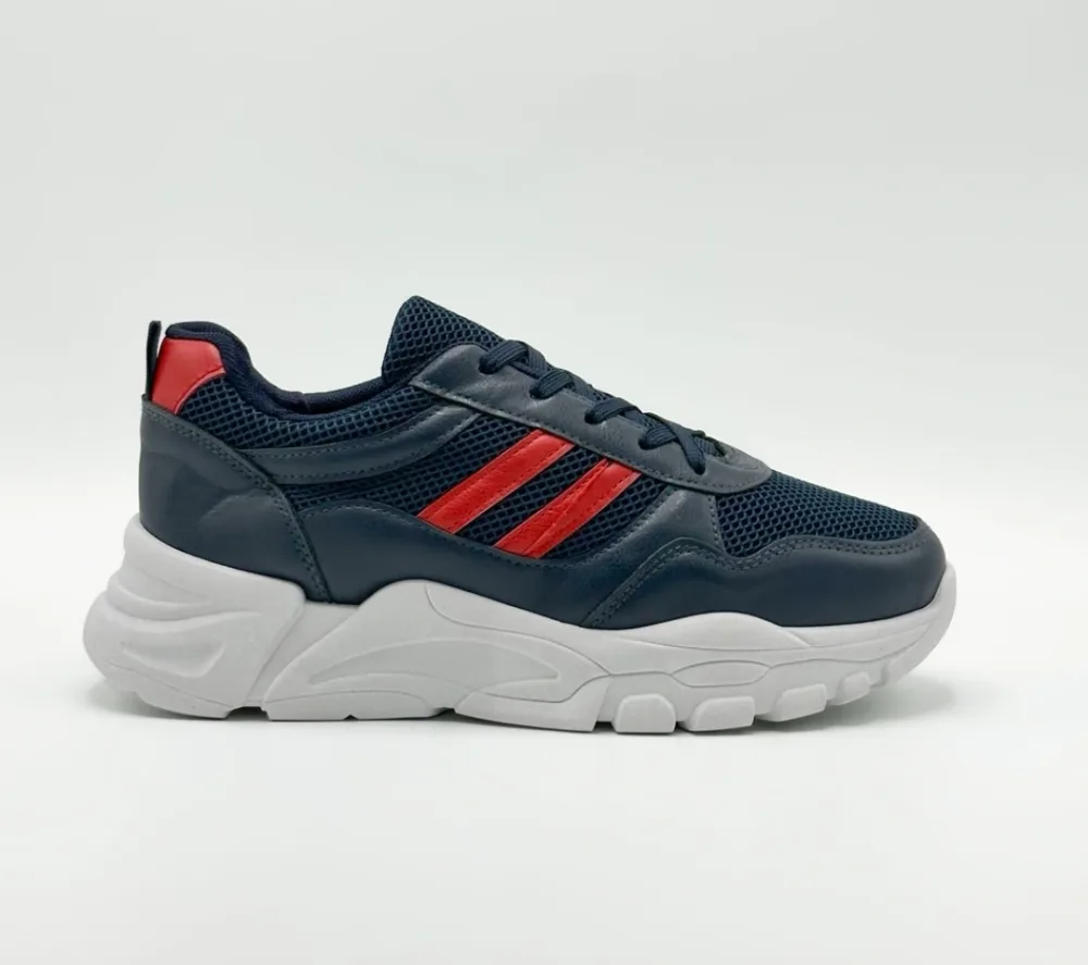 Chaussure streetwear casual confortable semelle absorbante au chocs - BLEU NUIT