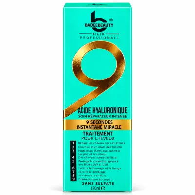 BADEE BEAUTY 9 Secondes Acide Hyaluronique – Soin Cheveux 120 ml