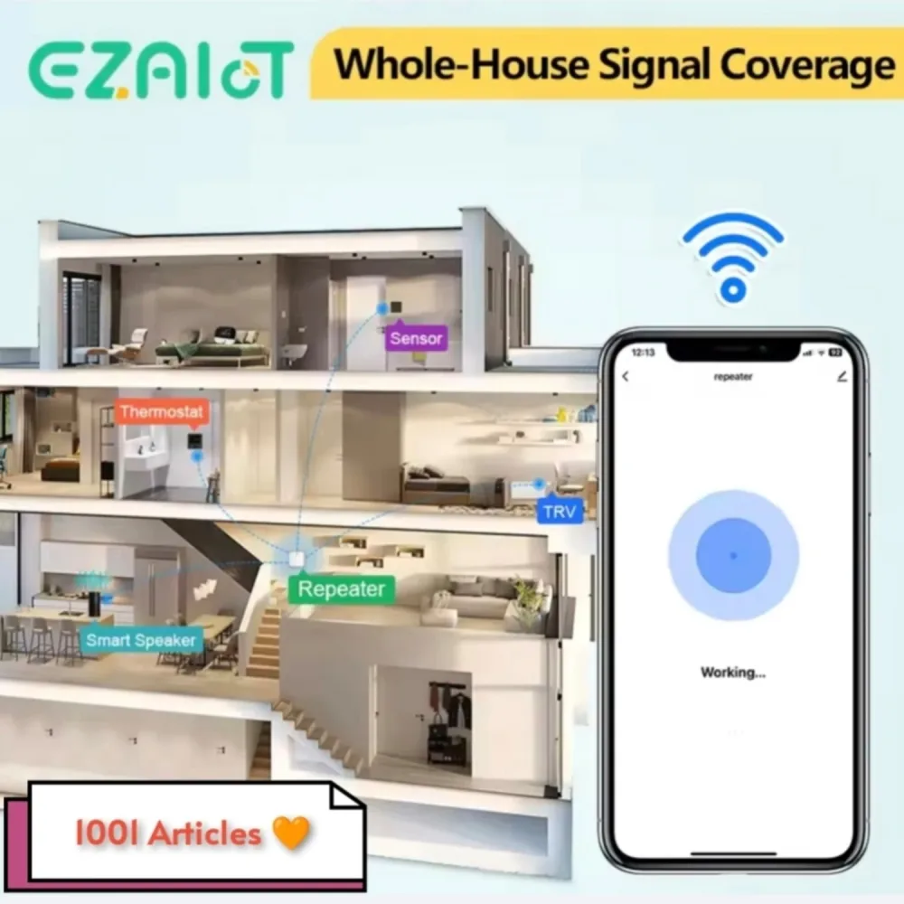 Hub Répéteur du signal Zigbee - Tuya Smart, Amplificateur & Extender