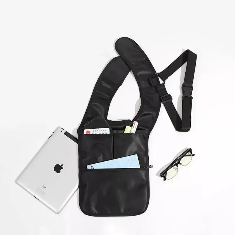Sacoche sous-bras Anti-vol Multi-Poche Design Élégant Pour Voyage Quotidien