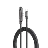 Câble Charge Rapide avec Support Téléphone Pliable – Type-C vers Type-C / Lightning
