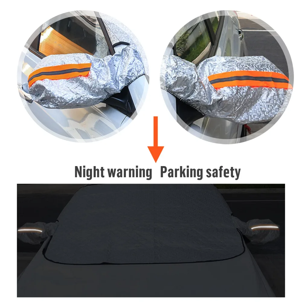 Couverture de Pare-brise Magnetique pour Voiture Toute Saison - غطاء الزجاج الأمامي للسيارة متعدد الفصول