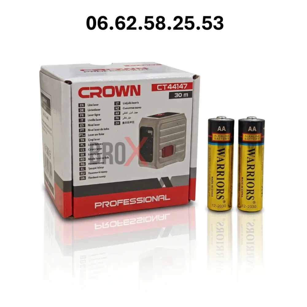 Niveau Laser Lignes Croisées 30M CROWN CT44147