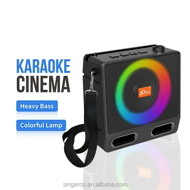 ZQS-828 Enceinte solaire portable Bluetooth avec éclairage LED RGB, radio FM et prise en charge de carte TF pour aventures en extérieur et fêtes