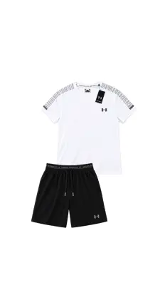 Ensemble running Under armour blanc