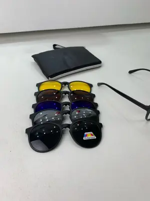Lunette 6 En 1 2231A Optique / Soleil / Nuit - نظارات شمسية مغناطيسية