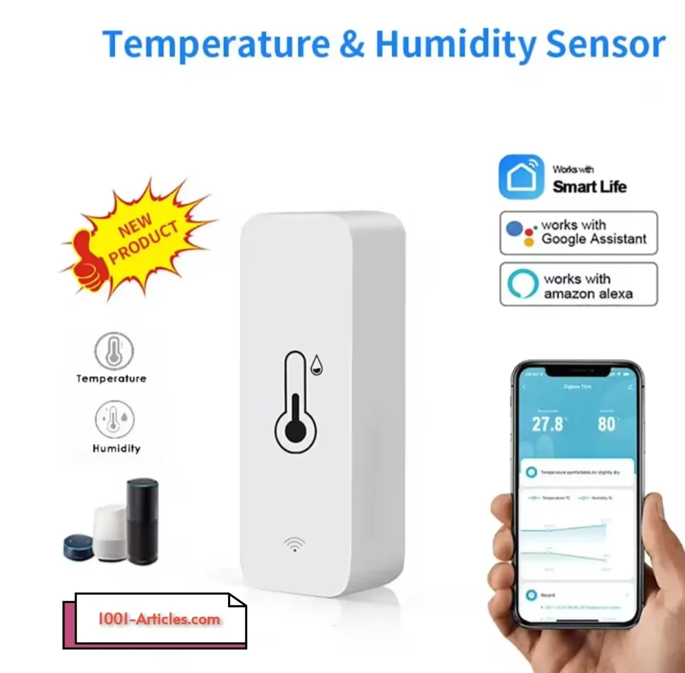 Capteur intelligent de température et du taux d'humidité, Hygromètre Tuya Smart