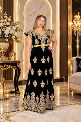 قندورة فرڨاني فاخرة للمناسبات ✨ إطلالة جزائرية راقية تخليكِ مميزة في العرس وكل مناسبة ❤️