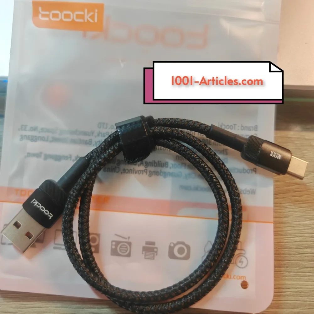 Cable Original Toocki PD 100W 6A USB-Type C