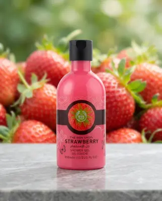 The BBN shop جال دوش بعطر الفراولة 400ml