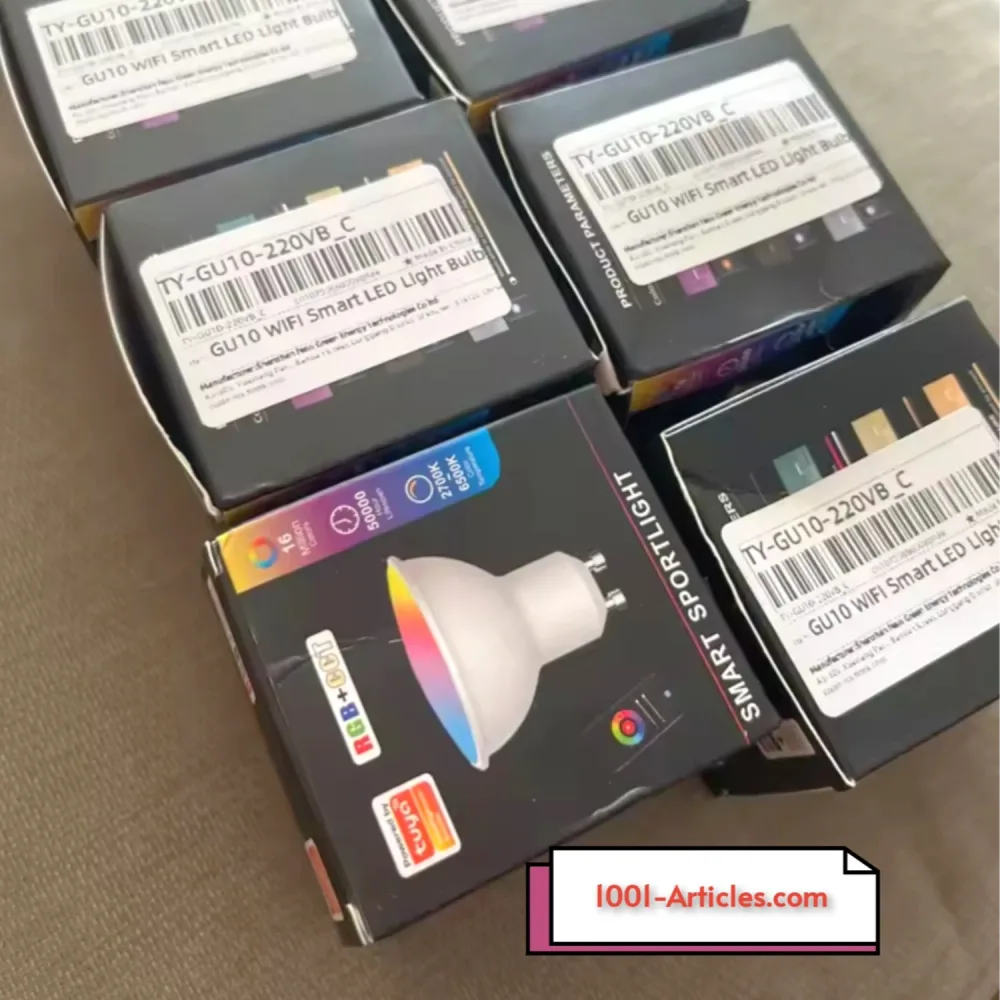 Spotlight COOLO Tuya WIFI GU10 Spot LED Intelligent Connecté RGB