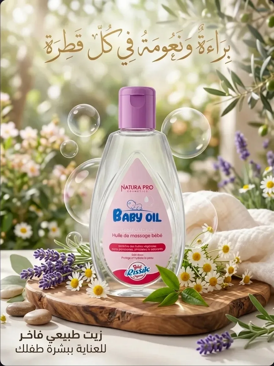 - Baby Oil (زيت تدليك للأطفال من ناتورا برو).