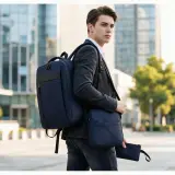 Ensemble 3 PCS sac a dos Élégant et Imperméable pour Homme Avec Port USB Grenat Mat-02 - طقم حقائب رجالية أنيقة 3 في 1 مع منفذ شحن