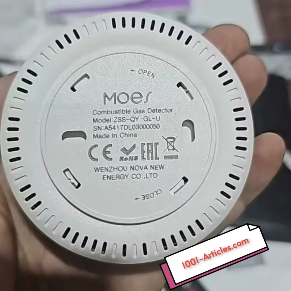 Détecteur intelligent de fuite de gaz avec sirène MOES - Tuya Smart Zigbee