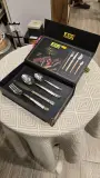 🍴 SET COUVERTS AYD NACRÉ FINITIONS DORÉES