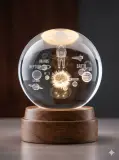 Veilleuse boule de cristal 🔮 3D " 9cm "