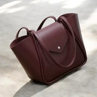 Julia  Burgundy Bag + Pochette