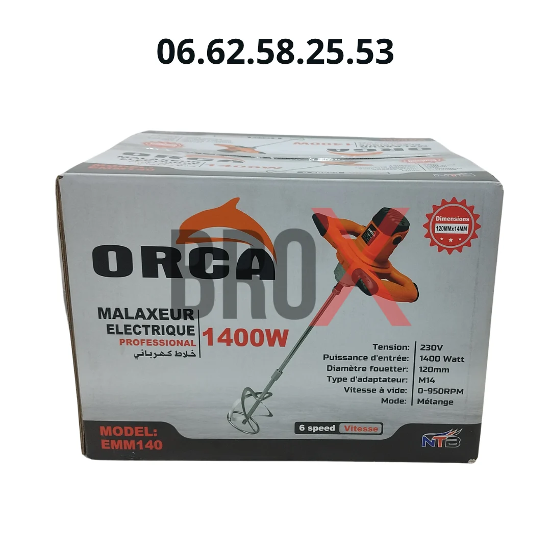Malaxeur Orca 1400 W–Mélange parfait sans grumeaux