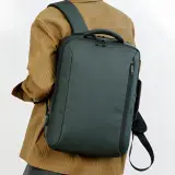 Sac à Dos Business Voyage pour Homme Convertible en Sac à Main Poche Extensible Vert SACHM01V - حقيبة ظهر للرجال متعددة الاستخدامات للكمبيوتر المحمول
