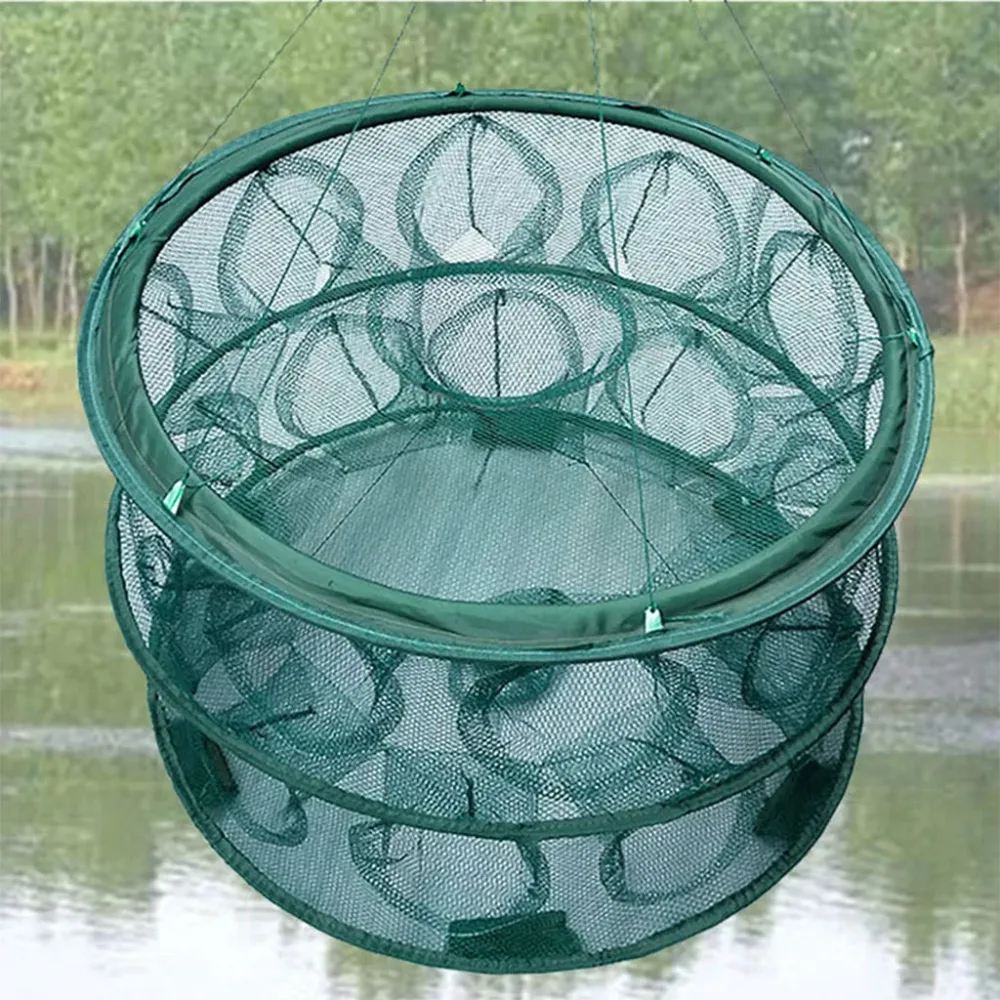 Piège de Pêche Poissons Rond 20 Trous pliable et portable 70cm – شبكة صيد الأسماك