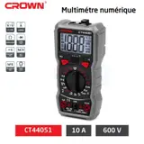 MULTIMETRE DIGITAL 600V CROWN | CT44051