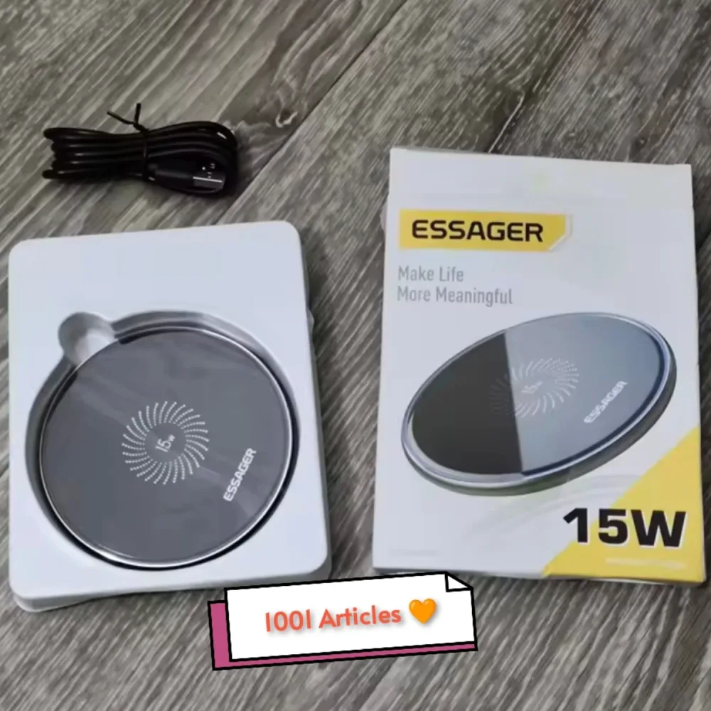 Wireless Charger - Chargeur Rapide sans fil ESSAGER Type C