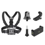حزام تثبيت الهاتف على الصدر (Adjustable Chest Strap)